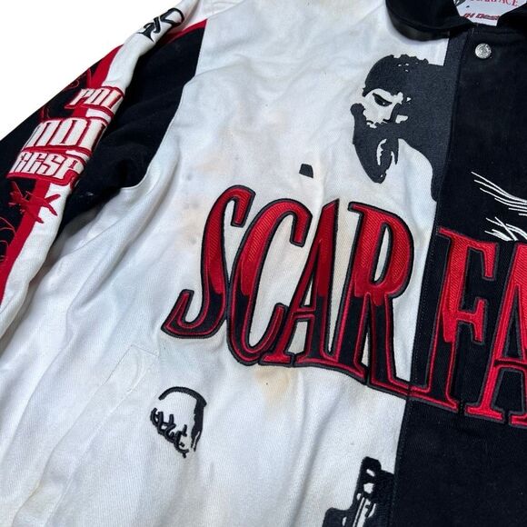 Vintage Scarface Jeff Hamilton Varsity Jacket Large - Picture 4 of 12